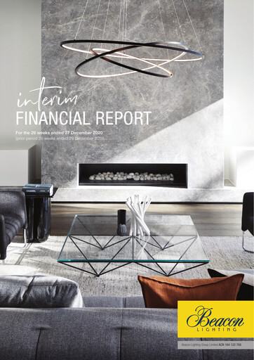 Thumbnail Beacon Lighting Group Half-year Report 2021-h1