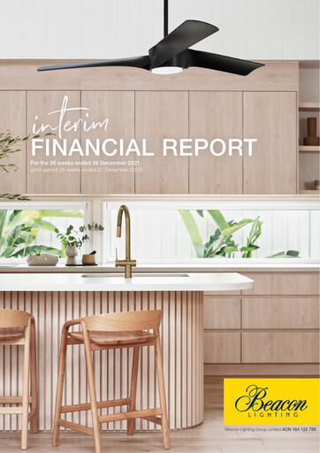 Thumbnail Beacon Lighting Group Half-year Report 2022-h1