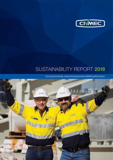 Thumbnail Civmec Limited Sustainability Report 2018