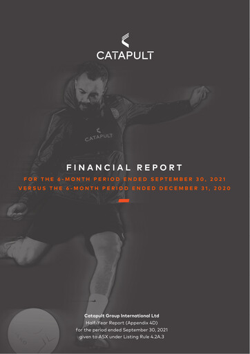 Thumbnail Catapult Group International Financial Report 2022-h1