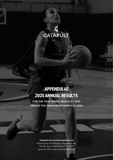 Thumbnail Catapult Group International Financial Report 2025