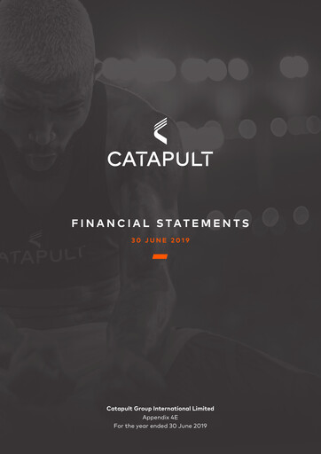 Thumbnail Catapult Group International Financial Statement 2019