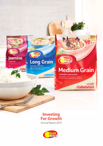 Thumbnail Ricegrowers Limited Annual Report 2013