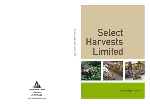 Thumbnail Select Harvests Limited Annual Report 2002