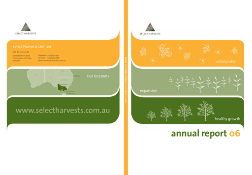 Thumbnail Select Harvests Limited Annual Report 2006