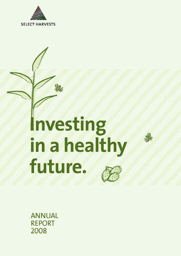 Thumbnail Select Harvests Limited Annual Report 2008
