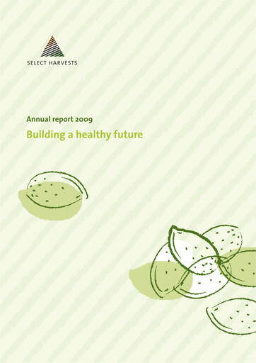 Thumbnail Select Harvests Limited Annual Report 2009