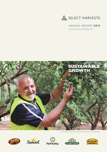 Thumbnail Select Harvests Limited Annual Report 2019
