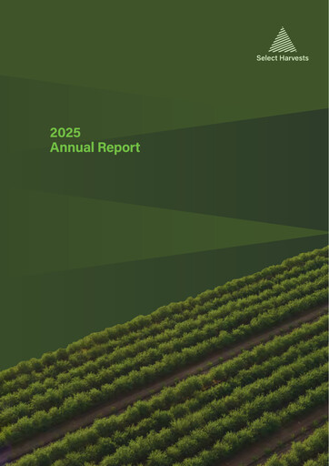 Thumbnail Select Harvests Limited Annual Report 2025