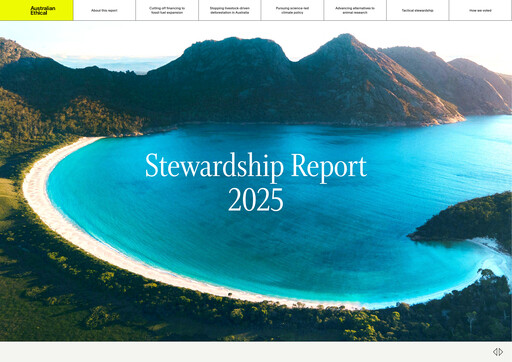 Thumbnail Australian Ethical Investment Limited ESG Report 2025