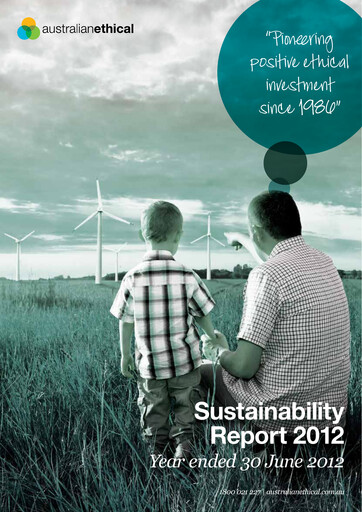 Vorschaubild Australian Ethical Investment Limited Nachhaltigkeitsbericht 2012