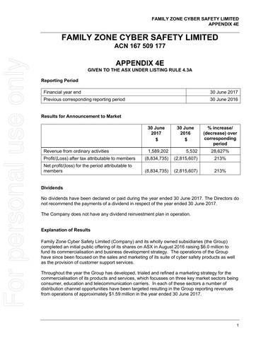 Thumbnail Qoria Limited Annual Report 2017