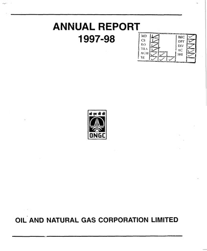 Thumbnail Oil & Natural Gas

 Annual Report 1997-1998