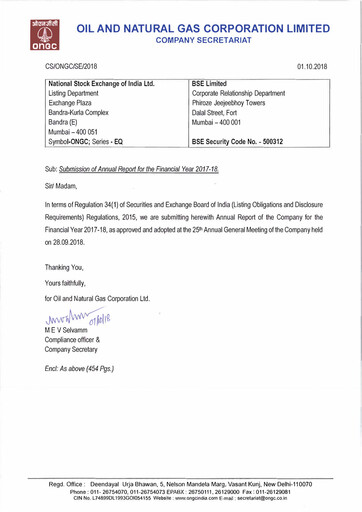 Thumbnail Oil & Natural Gas

 Annual Report 2017-2018