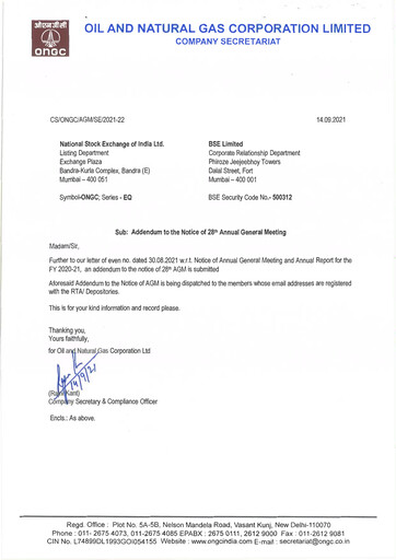 Thumbnail Oil & Natural Gas

 Annual Report 2020-2021