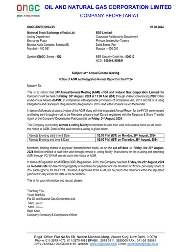 Thumbnail Oil & Natural Gas

 Annual Report 2023-2024