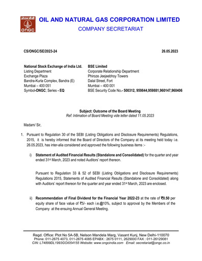 Thumbnail Oil & Natural Gas

 Financial Statement 2022-2023
