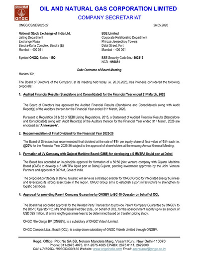 Thumbnail Oil & Natural Gas

 Financial Statement 2025-2026