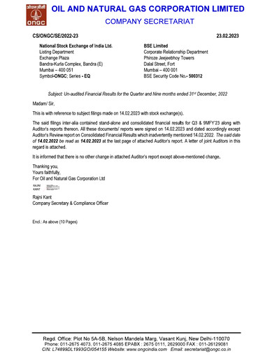 Thumbnail Oil & Natural Gas

 Quarterly Report 2022-q3