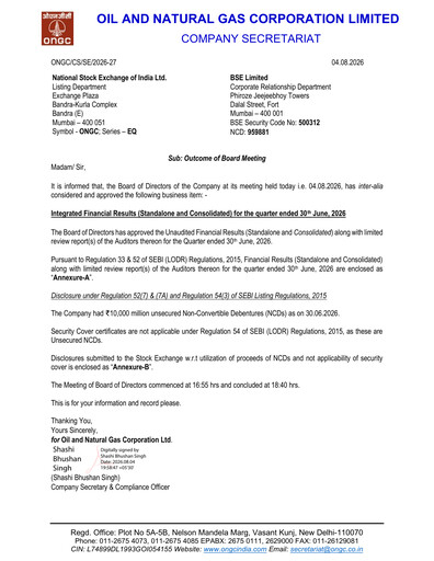 Thumbnail Oil & Natural Gas

 Quarterly Report 2026-q1