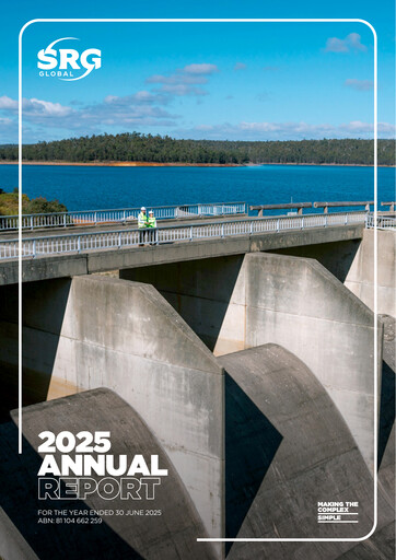 Thumbnail SRG Global Limited Annual Report 2025
