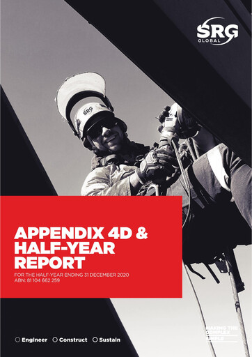 Miniature SRG Global Limited Rapport semestriel 2021-h1