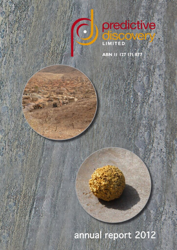 Thumbnail Predictive Discovery Limited Annual Report 2012