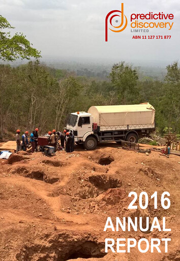 Thumbnail Predictive Discovery Limited Annual Report 2016