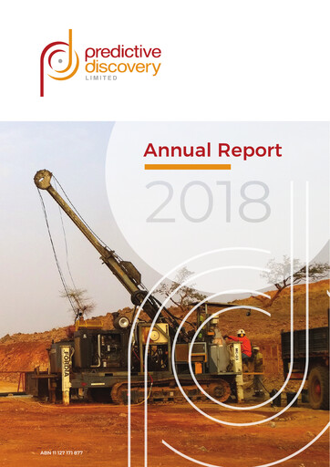 Thumbnail Predictive Discovery Limited Annual Report 2018