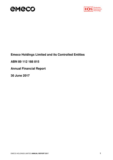 Thumbnail Emeco Holdings Annual Report 2017