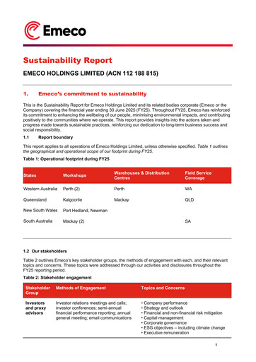 Thumbnail Emeco Holdings Sustainability Report 2025