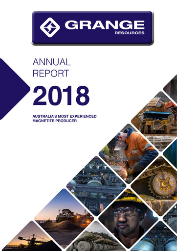 Thumbnail Grange Resources Annual Report 2018