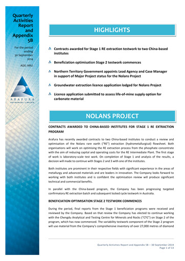 Thumbnail Arafura Rare Earths Quarterly Report 2014-q3