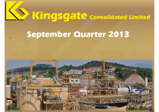 Thumbnail Kingsgate Consolidated Limited Quarterly Report 2013-q3
