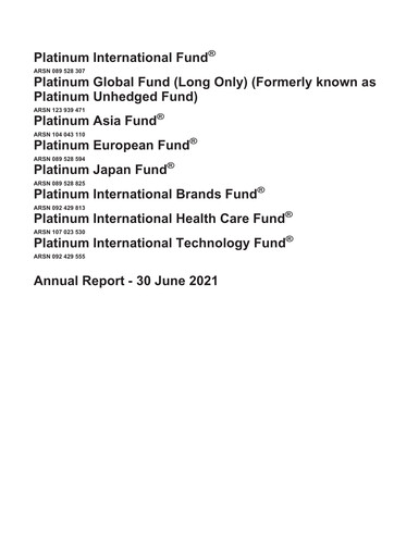 Vorschaubild Platinum Capital Finanzmitteilung 2021