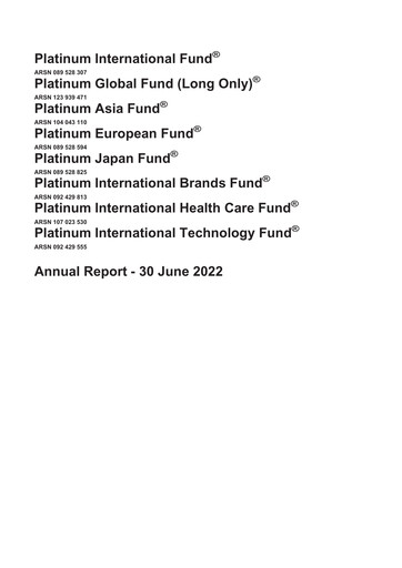 Vorschaubild Platinum Capital Finanzmitteilung 2022