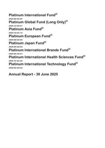 Vorschaubild Platinum Capital Finanzmitteilung 2025