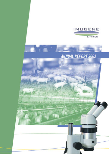 Thumbnail Imugene Annual Report 2003