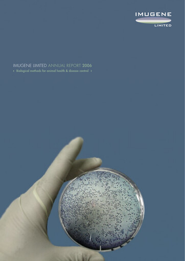 Thumbnail Imugene Annual Report 2006