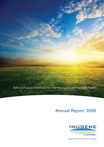 Thumbnail Imugene Annual Report 2009