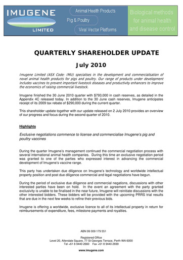 Thumbnail Imugene Quarterly Report 2010-q4