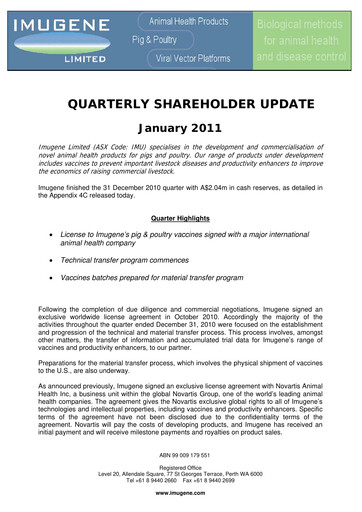 Thumbnail Imugene Quarterly Report 2011-q2