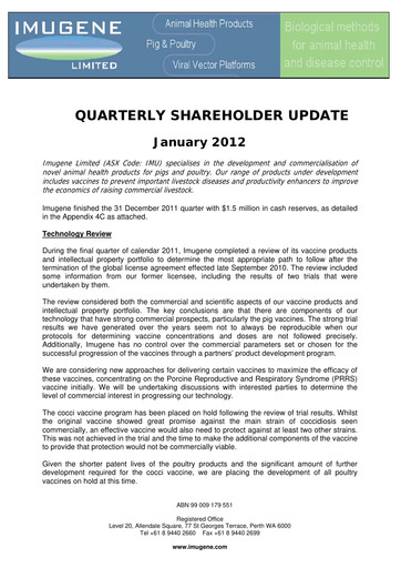 Thumbnail Imugene Quarterly Report 2012-q2