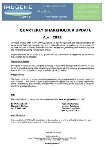 Thumbnail Imugene Quarterly Report 2012-q3