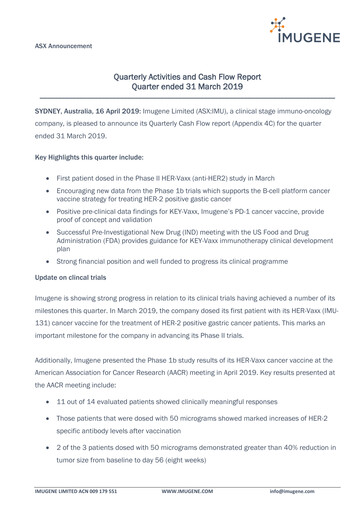 Thumbnail Imugene Quarterly Report 2019-q3