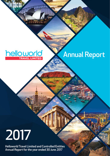 Thumbnail Helloworld Travel Annual Report 2017