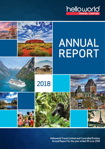 Thumbnail Helloworld Travel Annual Report 2018
