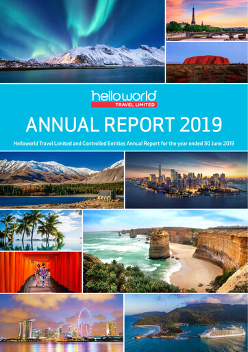 Thumbnail Helloworld Travel Annual Report 2019