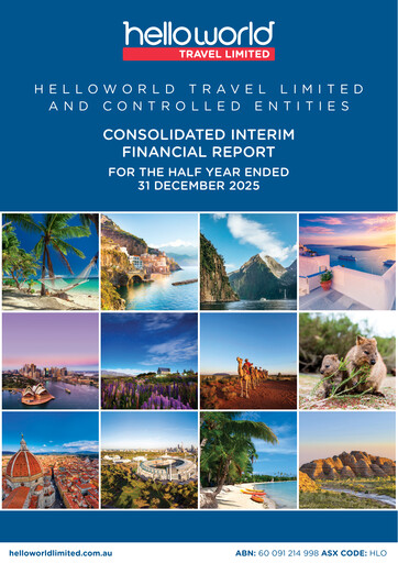 Thumbnail Helloworld Travel Half-year Report 2026-h1