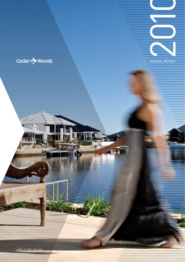 Thumbnail Cedar Woods Properties Limited Annual Report 2010